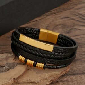 Prestige Pure Leather Bracelet (PPLB) – Black Edition